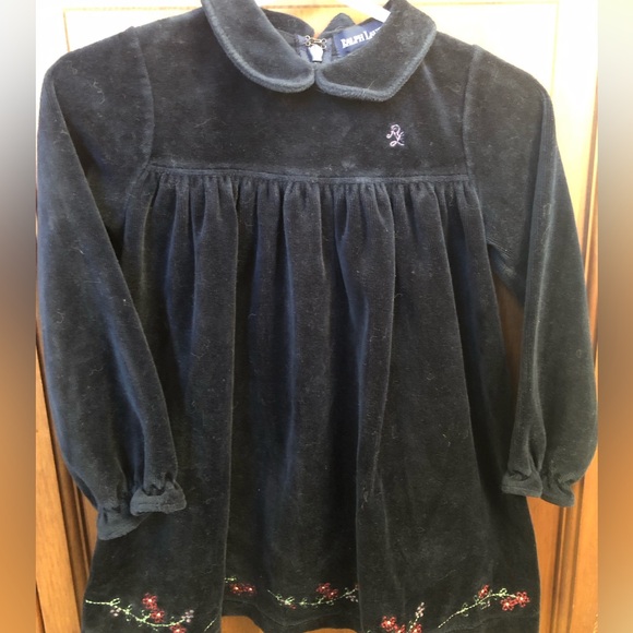 Ralph Lauren LNWOT navy blue dress, 18-24m - Picture 1 of 8